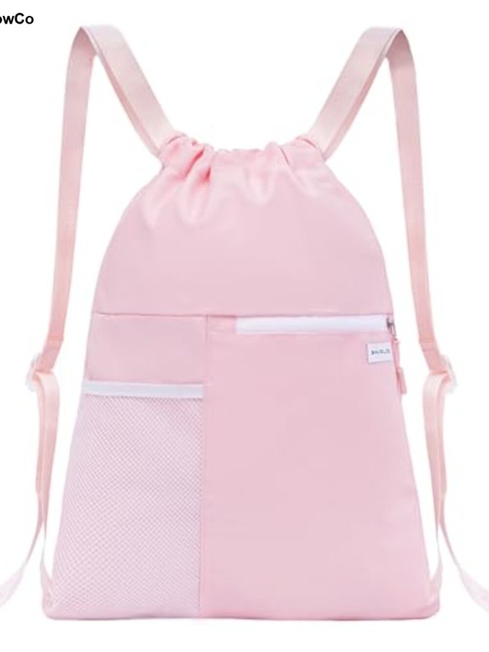 Water-Resistant Drawstring Backpack Gym Sackpack with Mesh Pocket